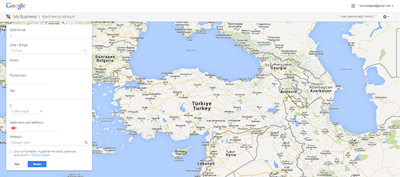 Google Maps Firma Ekleme - Adım 4